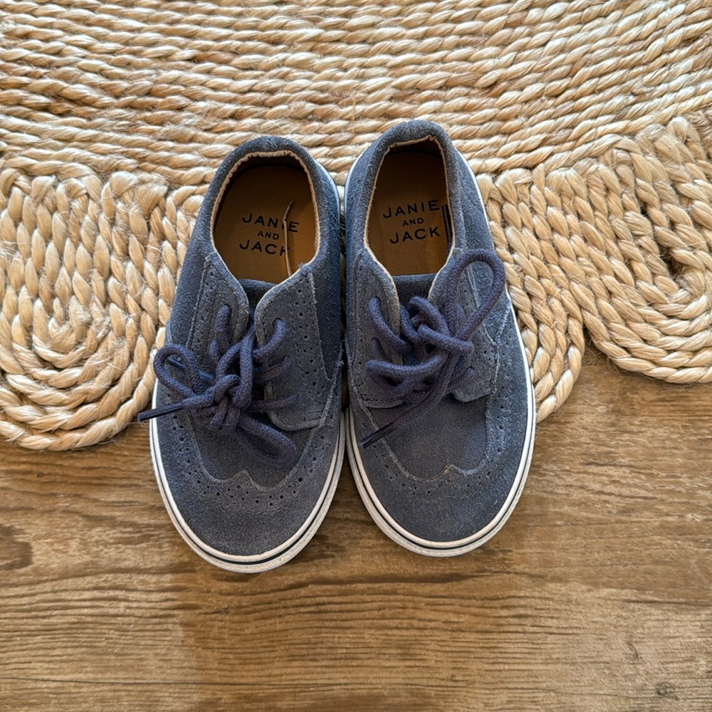 Boys Wingtip Suede Sneakers